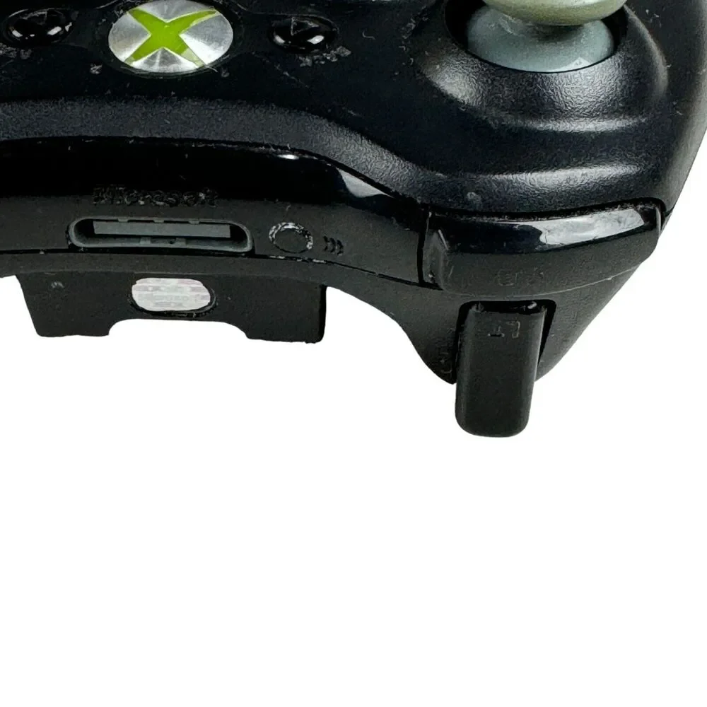 Microsoft Xbox 360 Wireless Controller Black Model 1403 No Battery Cover